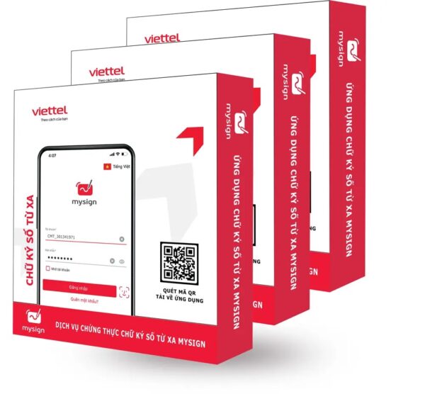 Gói chữ ký số từ xa Mysign 3 năm dành cho tổ chức