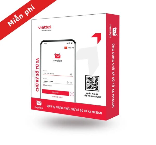 Gói chữ ký số từ xa Mysign MIỄN PHÍ ký dịch vụ công